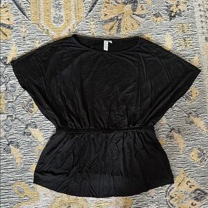 & Other Stories - Sz 8- Black Cupro Women's Top